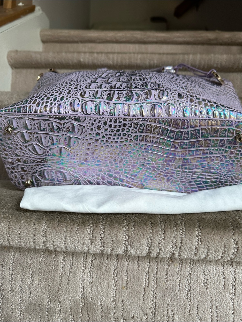 ✨💜 NWT Brahmin Large Duxbury in Violet Wonderland 💜✨ - Picture 3 of 5